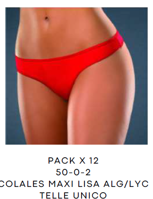 [BR5003] ALUMI COLALESS MAXI LISA - KIT X 12 UNI    (Precio x unidad)