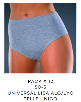 [BR5005] ALUMI UNIVERSAL LISA ALG/LYC - KIT X 12 UNI    (Precio x unidad)