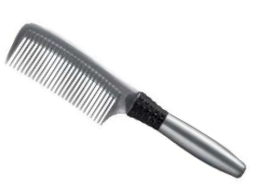 [BR11035] PEINE ESCARPIDOR MANGO GOMA