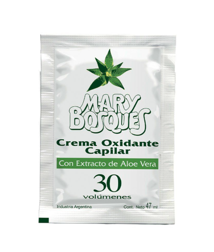 [BR15006] M.BOSQUES Crema Oxidante-con extracto de aloe vera-30 vol.-sobre x 47 ml.-caja x 80 u.-