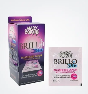 [BR15012] M.BOSQUES Brillo 3 D-plastificante capilar-sobre x 10 g.-caja x 36 u.-