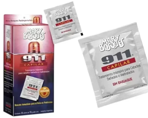 [BR15015] 911 Capilar-rescate inmediato-sin enjuage-sobre x 10 g.-caja x 36 u.-