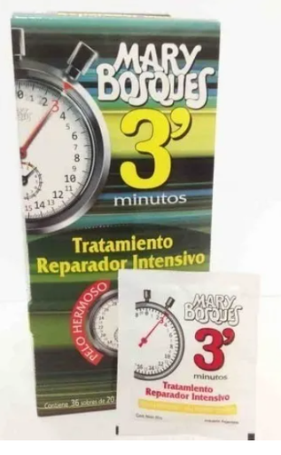 [BR15023] 3' Minutos-tratamiento reparador intensivo-sobre x 20 g.-caja x 36 u.-