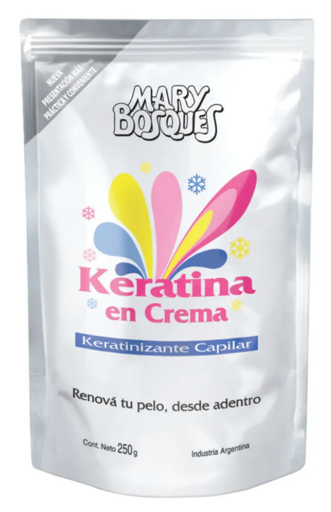 [BR15062] M.BOSQUES Keratina en Crema-keratinizacion capilar-doypack x 250 g.- 