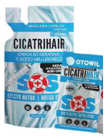 [BR17022] Cicatrihair - Keratina y Ácido Hialuronico | Sobre x 25 grs. SOS AZUL