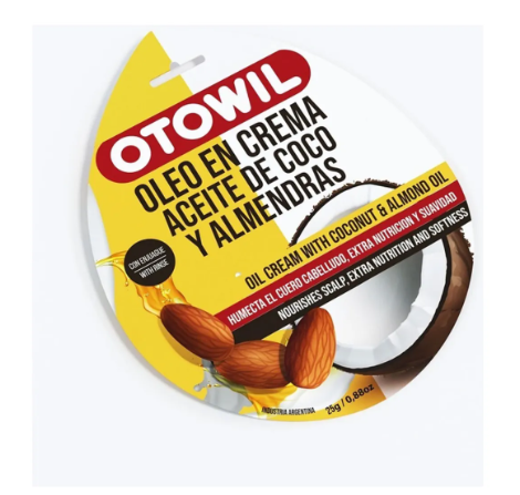 [BR17034] OTOWIL Oleo en Crema Aceite de Coco y Almendras | Sobre x 25grs. 