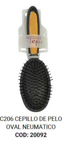 [BR20092] CEPILLO PARA PELO OVAL NEUMATICO
