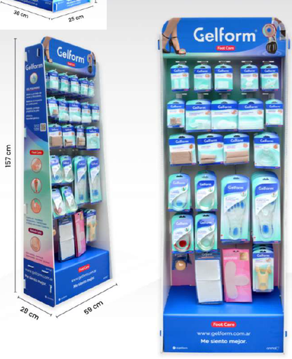 [BR70000] GELFORM - EXHIBIDOR DE GEL GRANDE + CARGA