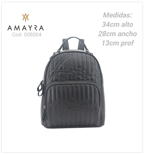 [PL.MA 008004      ] MOCHILA AMAYRA NEGRA  PL.MA 008004      