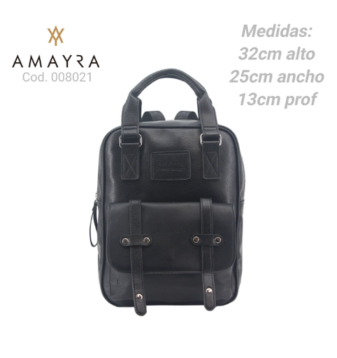 [PL.MA 008021      ] MOCHILA AMAYRA NEGRA  PL.MA 008021      