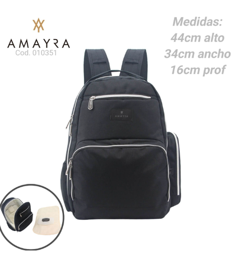 [PL.MA 010351      ] MOCHILA MATERA AMAYRA NEGRA  PL.MA 010351      
