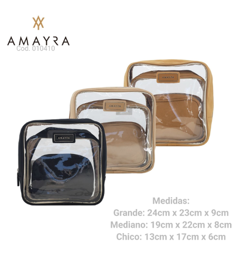 [PL.MA 010410      ] PORTACOSMETICO X 3  PL.MA 010410      