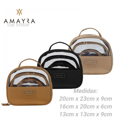 [PL.MA 010534      ] PORTACOSMETICO X 3  PL.MA 010534      