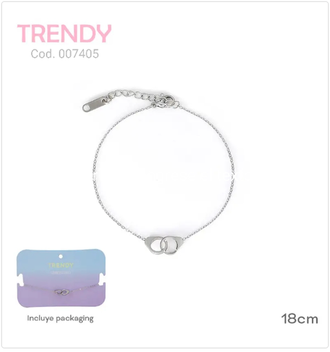 [PL.AC 007405      ] PULSERA ACERO TRENDY                              