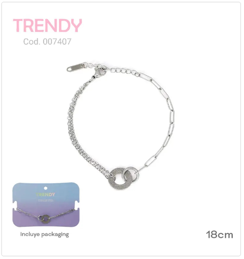 [PL.AC 007407      ] PULSERA ACERO TRENDY                              