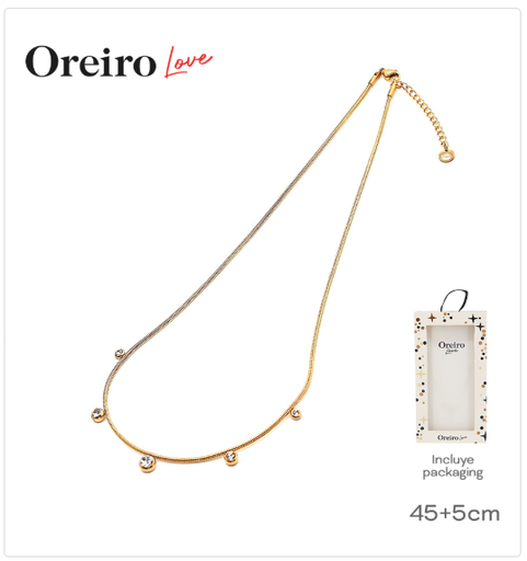 [PL.AC 010997      ] COLLAR ACERO DORADO OREIRO  PL.AC 010997      