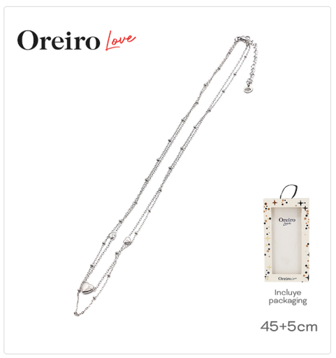 [PL.AC 011000      ] COLLAR ACERO DORADO OREIRO  PL.AC 011000      