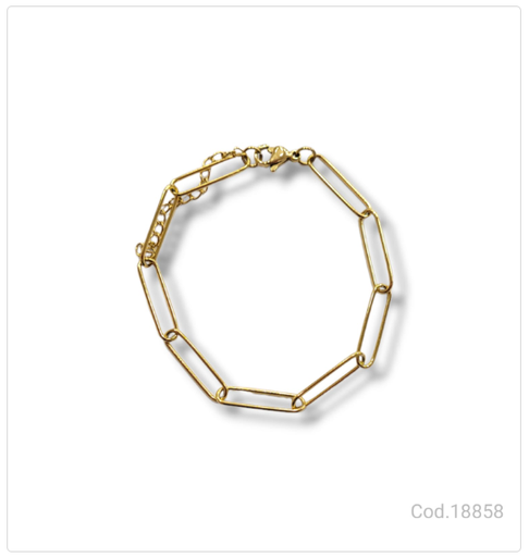 [PL.AC 18858       ] PULSERA ACERO DORADO                              
