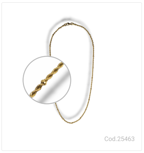 [PL.AC 25463       ] CADENA ACERO DORADA  PL.AC 25463       