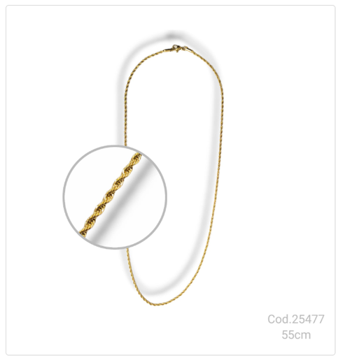 [PL.AC 25477       ] CADENA ACERO DORADO  PL.AC 25477       