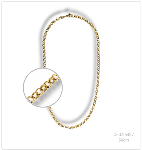 [PL.AC 25487       ] CADENA ACERO DORADA  PL.AC 25487       