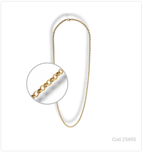 [PL.AC 25495       ] CADENA ACERO DORADA                              