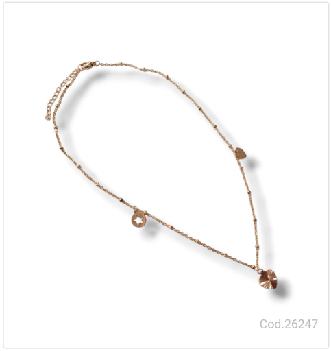 [PL.AC 26247       ] COLLAR ACERO DORADO  PL.AC 26247       