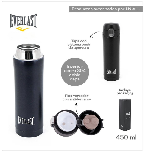 [PL.NV 009323      ] BOTELLA TÉRMICA EVERLAST                              