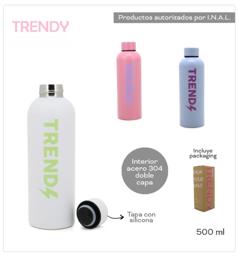 [PL.NV 009411      ] BOTELLA TERMICA TRENDY  PL.NV 009411      