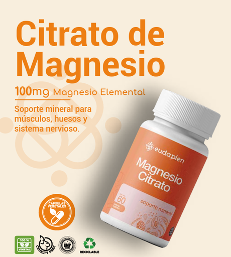 [BR24008] CITRATO DE MAGNESIO - x 60 capsulas vegetales