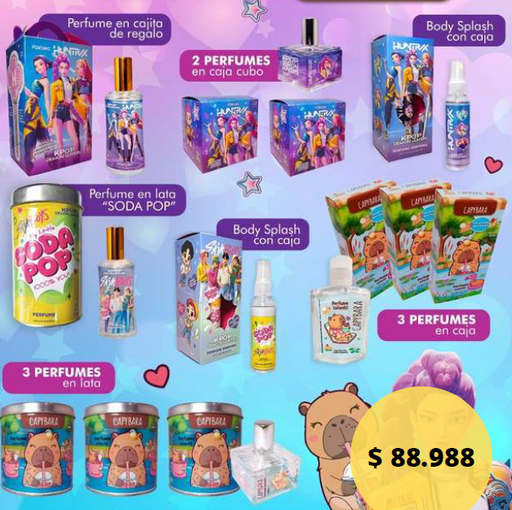 [BR90001] COMBO 5001 - DISNEY K-POP Y CAPIBARA x 12 uni