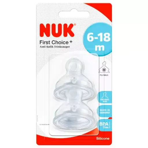 [DF.NUK 10721265] Tetinas FC+ 6-18 meses Flujo M (Leche)