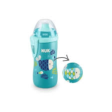 [DF.NUK 10255576b] Vaso Junior Cup 300 ml Efecto Camaleón - Pez Azul
