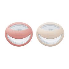 [DF.NUK 10730863] Set de 2 Chup. MommyFeel 0-9 meses Rosa/Beige
