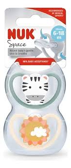 [DF.NUK 10736936] Set de 2 Chup. Space 6-18 meses Cebra/Sol