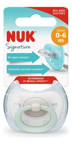 [DF.NUK 10730658] Chupete Signature 0-6 meses Diseños Surtidos