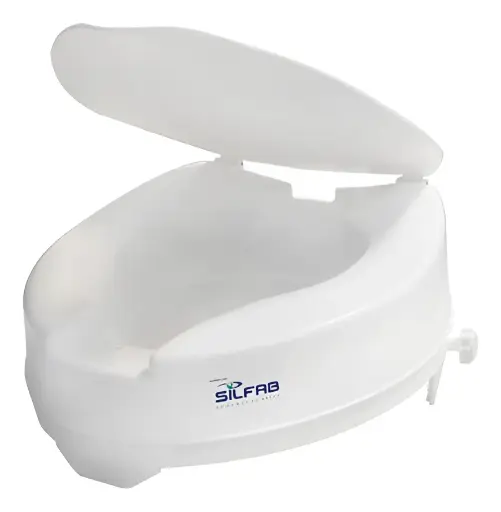 [DF.SIL I1018] Asiento elevainodoro fijo con regulación lateral para diferentes inodoros