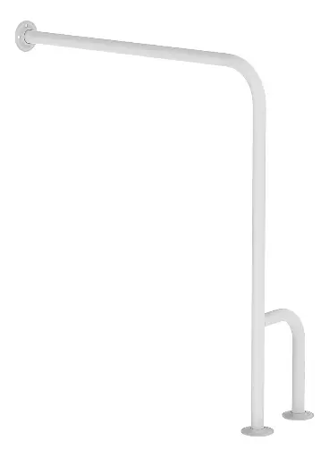 [DF.SIL I009D] Barra para inodoro, en L fija lateral derecha