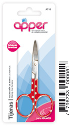 [DF.TA  A710] Tijera uña de mano Estampada APPER
