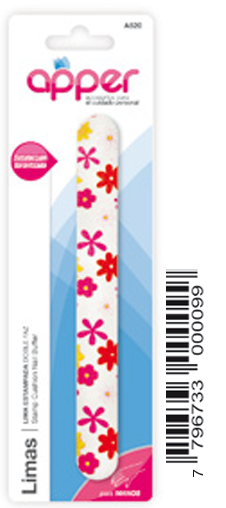 [DF.TA  A520] Lima estampada doble faz APPER