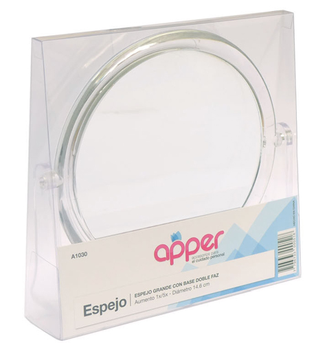 [DF.TA  A1030] Espejo con base doble faz grande 1X-5X