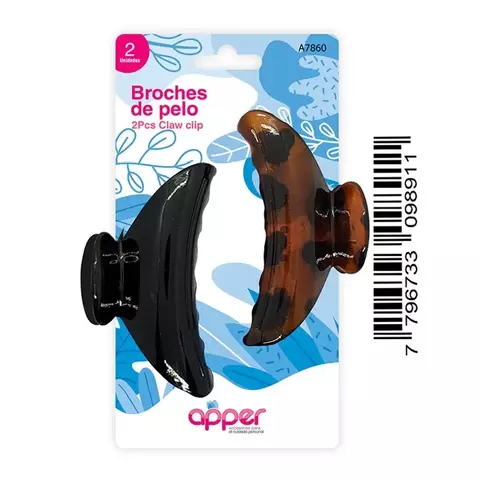 [DF.TA  A7860] Broches cabello x 2 un.