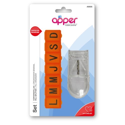 [DF.TA  A9505] Set cortapastillas + organizador semanal
