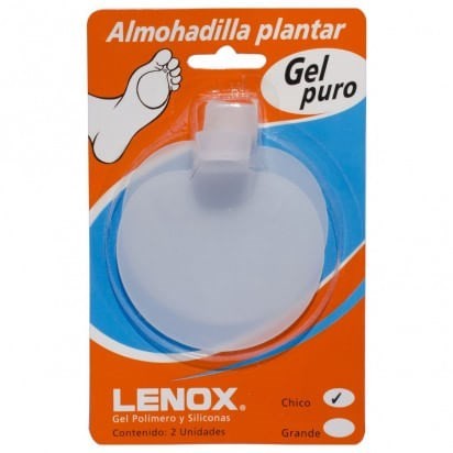 [DF.LE 8197] ALMOHADILLA PLANTAR DE GEL PURO. Blister x 2 unidades, tamaño chico