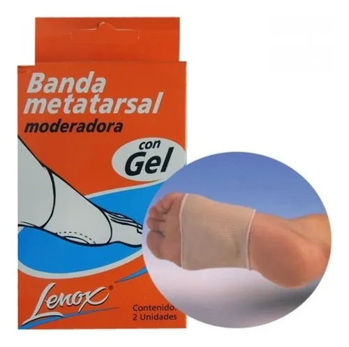 [DF.LE 8057] BANDA METATARSAL MODERADORA. Gel sin revestir caja x 2 unidades, tamaño grande