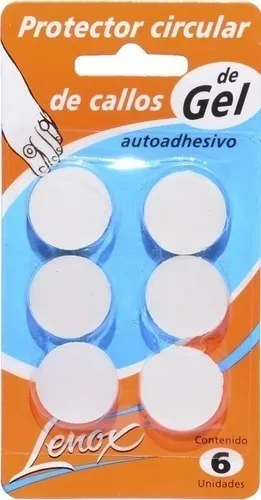 [DF.LE 8155] PROTECTOR DE CALLOS CIRCULAR AUTOADHESIVO. Blister x 6 unidades GEL, tamaño sin perforacion