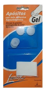 [DF.LE 8186] APOSITOS CIRCULARES CON PERFORACION. Blister x 6 unidades con tela adhesiva, tamaño único