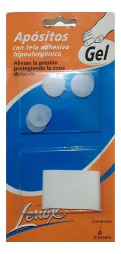 [DF.LE 8187] APOSITOS CIRCULARES SIN PERFORACION. Blister x 6 unidades con tela adhesiva, tamaño único